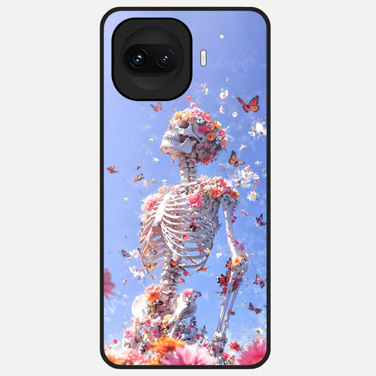  Bloom Beyond Bones Glass Case for iQOO 15R back cover – full design glossy printed glass finish