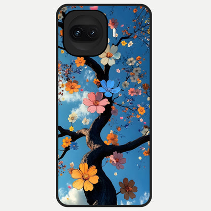  Blossom Dream Sky Glass Case for iQOO 15R back cover – full design glossy printed glass finish