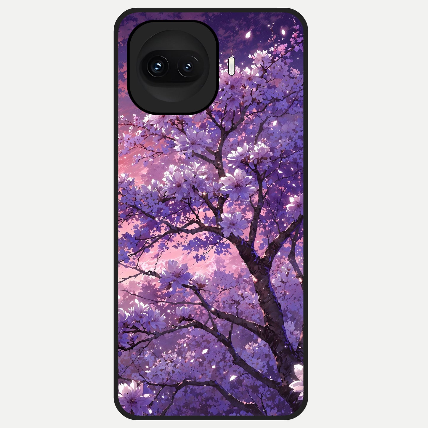  Blossom Tree Glass Case for iQOO 15R back cover – full design glossy printed glass finish