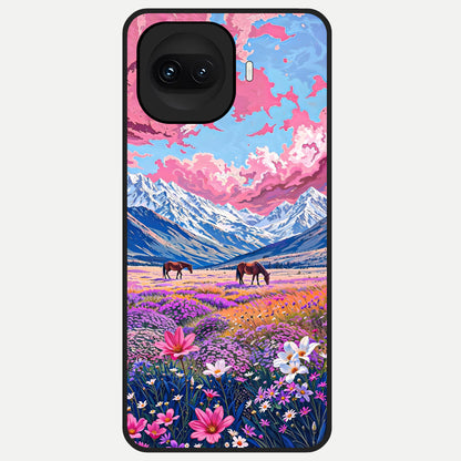  Blossom Valley Dream Glass Case for iQOO 15R back cover – full design glossy printed glass finish