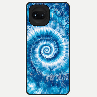  Blue Galaxy Wave Glass Case for iQOO 15R back cover – full design glossy printed glass finish