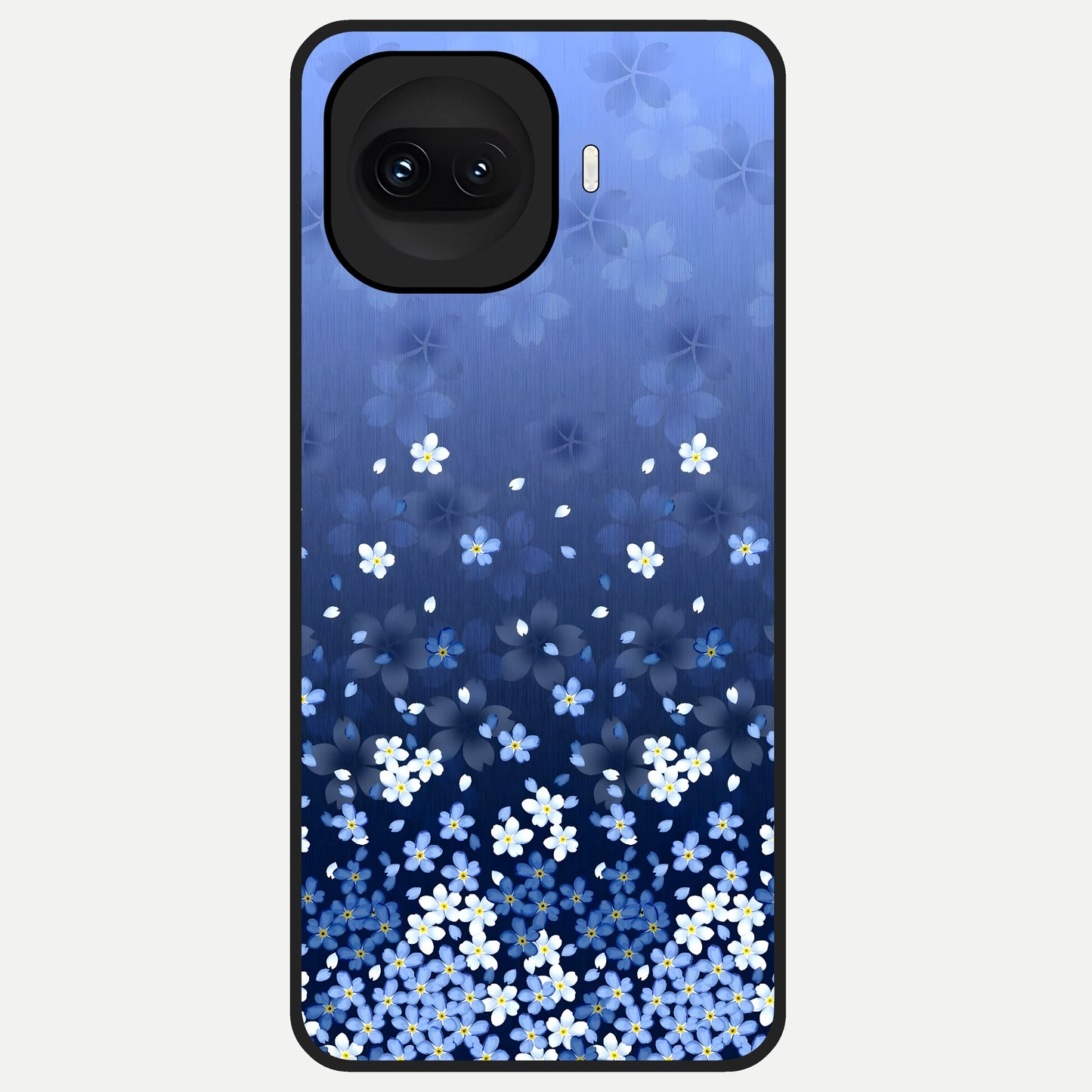  Blue Starry Glass Case for iQOO 15R back cover – full design glossy printed glass finish