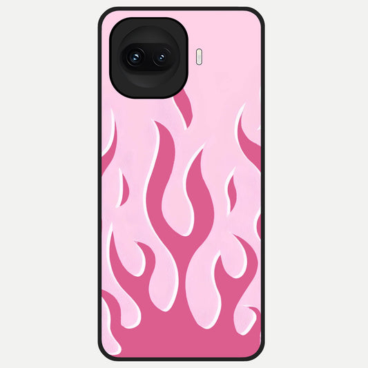  Blush Flame Energy Glass Case for iQOO 15R back cover – full design glossy printed glass finish