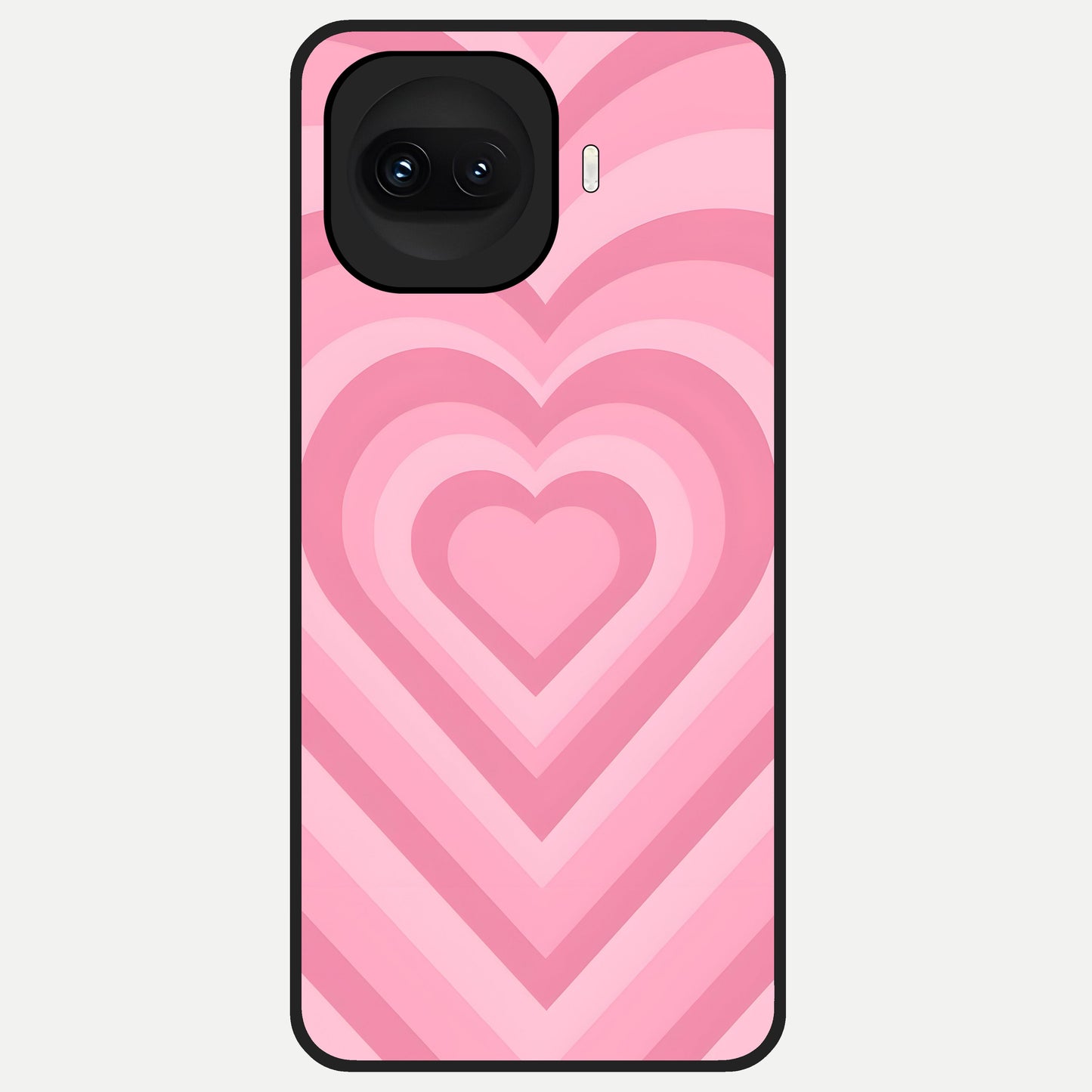  Blush Heart Waves Glass Case for iQOO 15R back cover – full design glossy printed glass finish