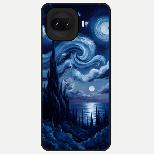  Celestial Dream Van Gogh Glass Case for iQOO 15R back cover – full design glossy printed glass finish