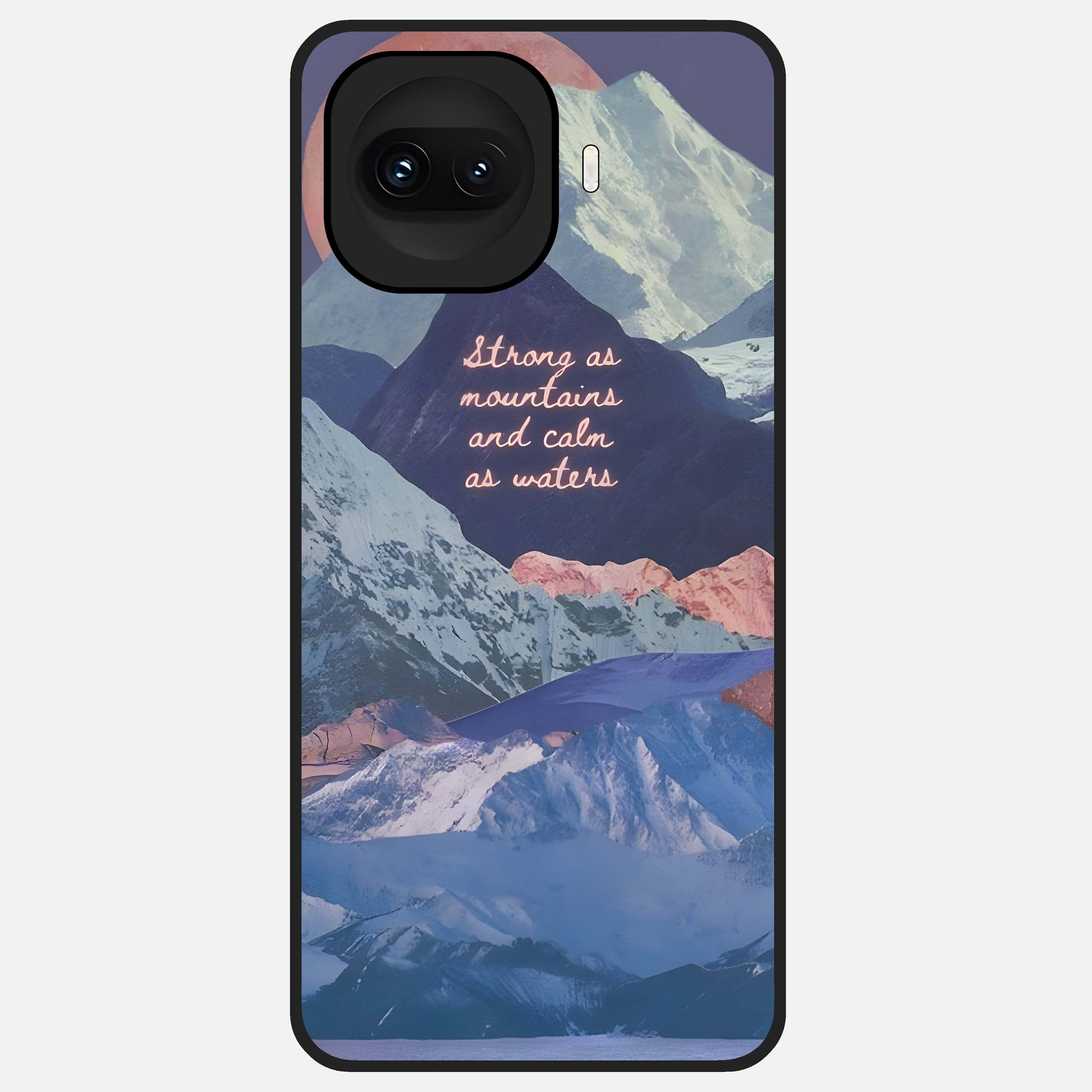  Celestial Mountain Calm Glass Case for iQOO 15R back cover – full design glossy printed glass finish