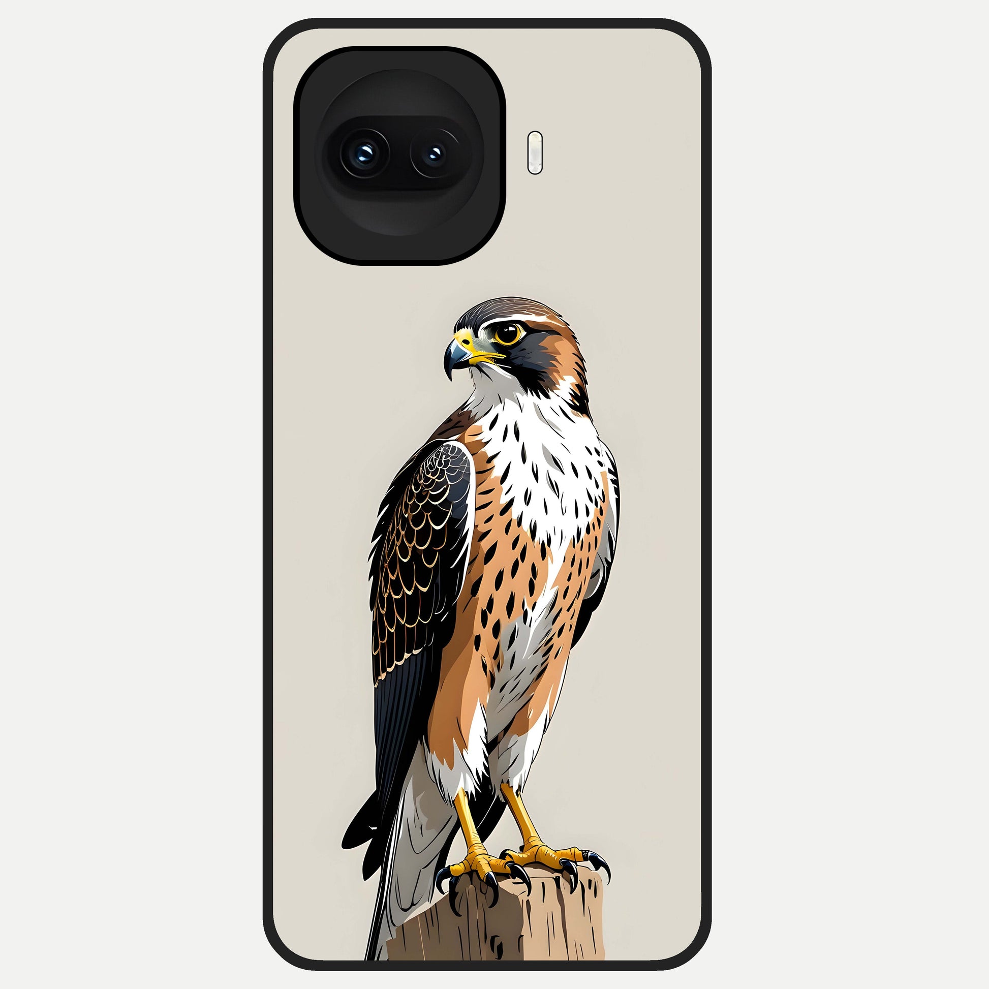  Clever Eagle Glass Case for iQOO 15R back cover – full design glossy printed glass finish