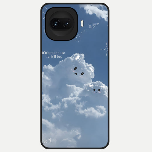 Cloud Bunny Dreams Glass Case for iQOO 15R back cover – full design glossy printed glass finish