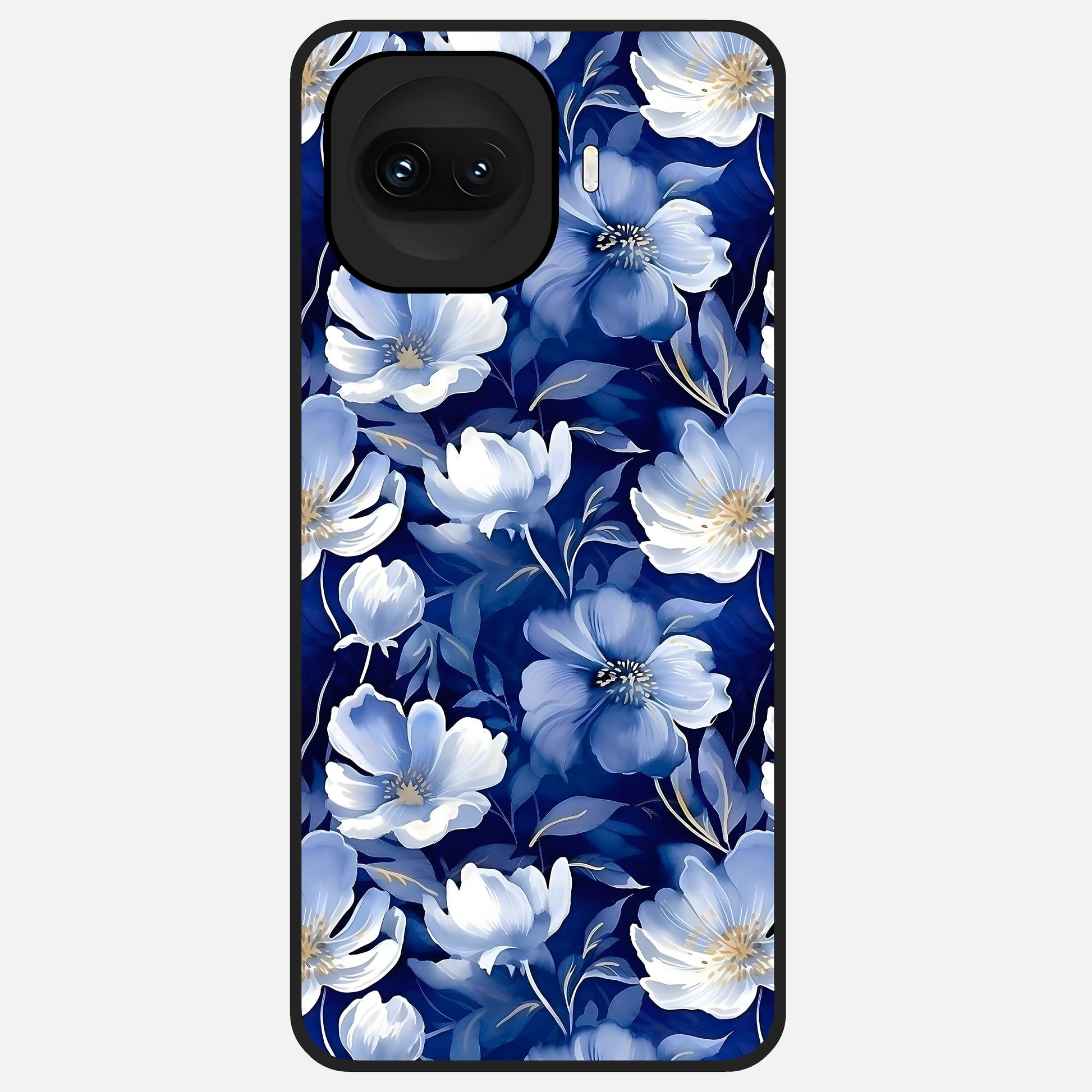  Cute Floral Patterns Glass Case for iQOO 15R back cover – full design glossy printed glass finish