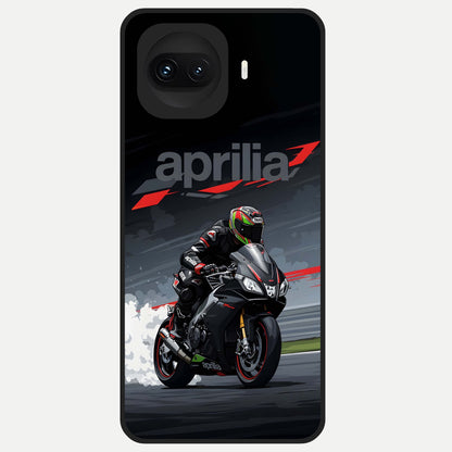  Dark Aprilla Glass Case for iQOO 15R back cover – full design glossy printed glass finish