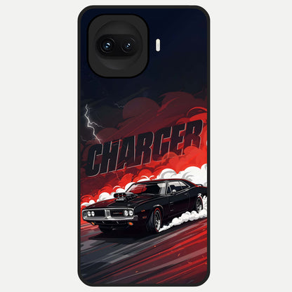  Dark Charger Fury Glass Case for iQOO 15R back cover – full design glossy printed glass finish