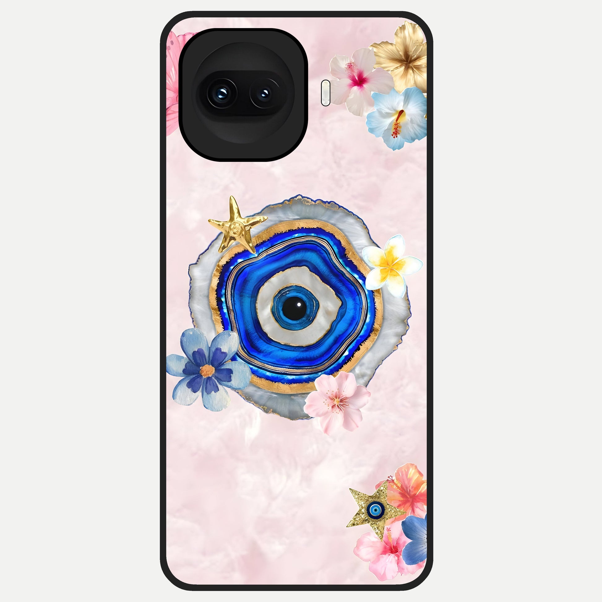  Divine Aura Bloom Glass Case for iQOO 15R back cover – full design glossy printed glass finish