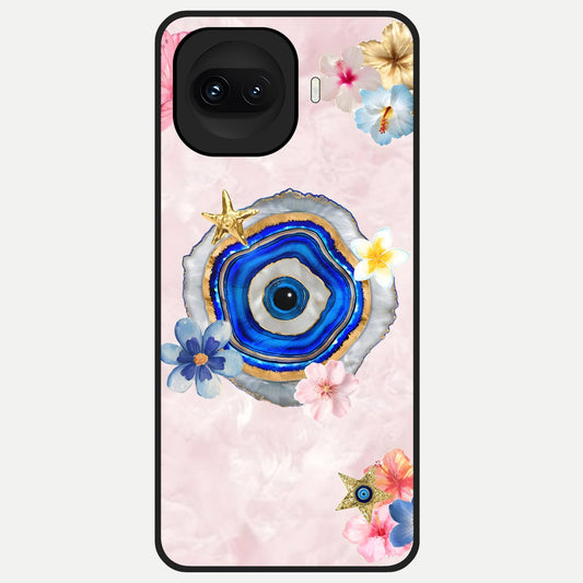  Divine Aura Bloom Glass Case for iQOO 15R back cover – full design glossy printed glass finish