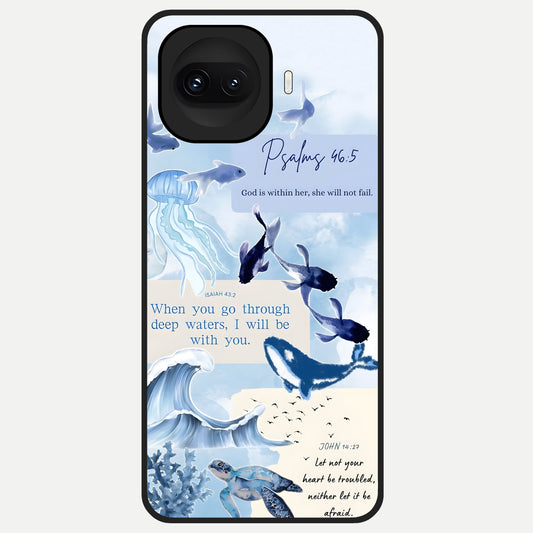  Faithful Ocean Promise Glass Case for iQOO 15R back cover – full design glossy printed glass finish