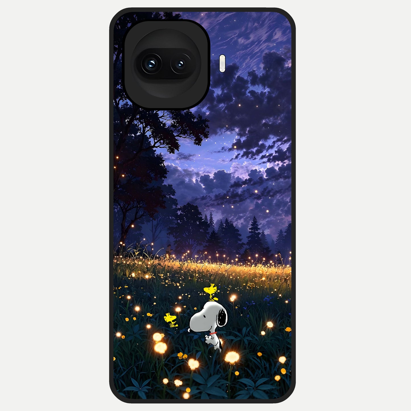  Firefly Meadow Magic Glass Case for iQOO 15R back cover – full design glossy printed glass finish