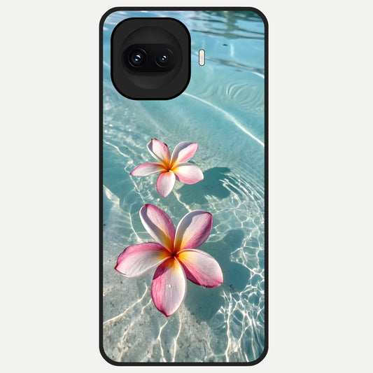  Floating Bloom Bliss Glass Case for iQOO 15R back cover – full design glossy printed glass finish