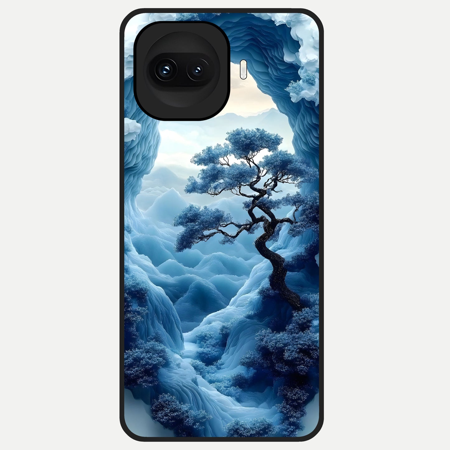  Frozen Serenity Gate Glass Case for iQOO 15R back cover – full design glossy printed glass finish
