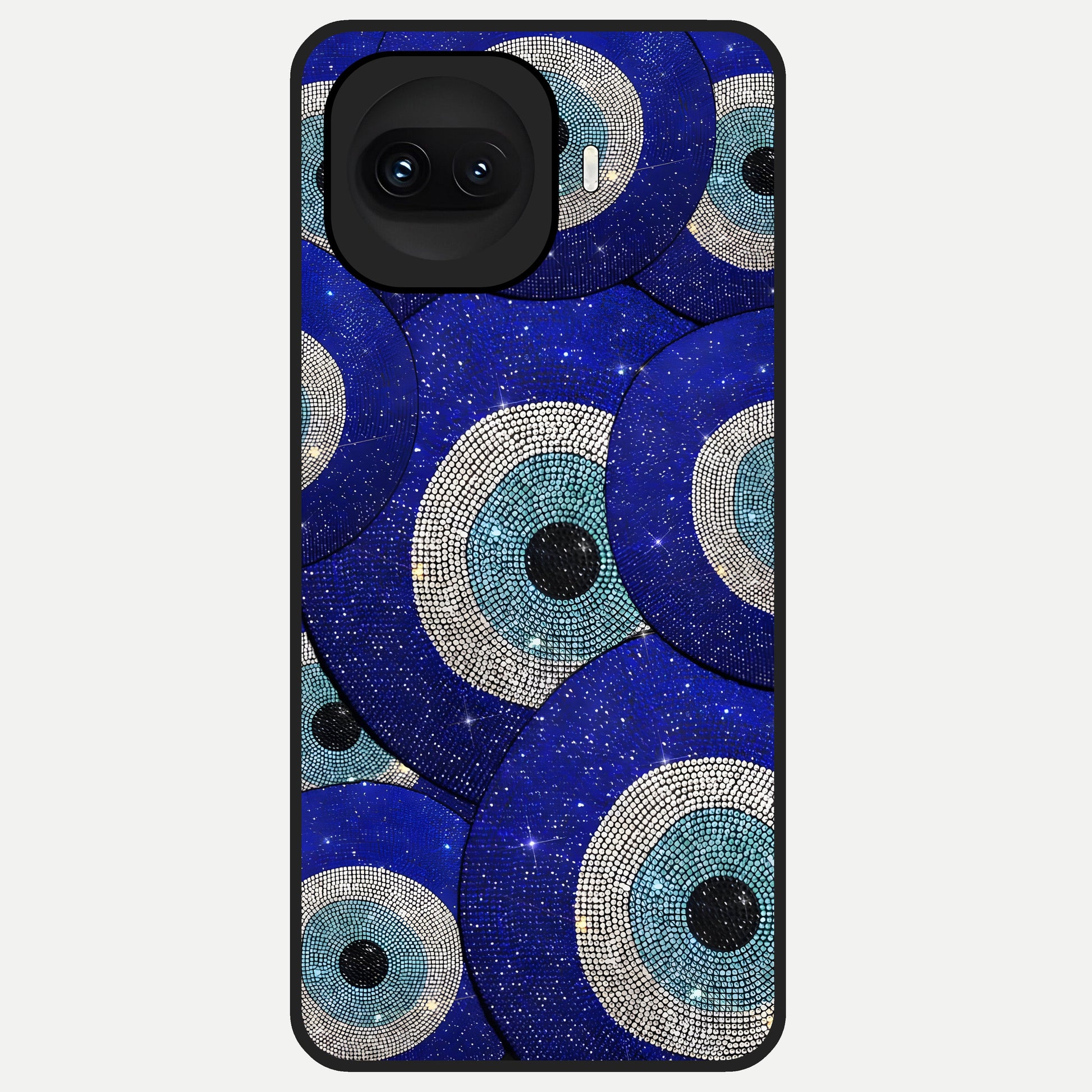  Galaxy Eye Flow Glass Case for iQOO 15R back cover – full design glossy printed glass finish