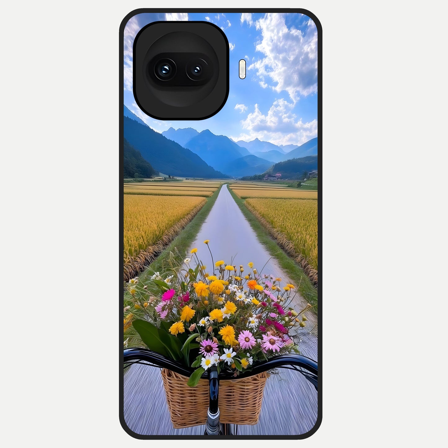  Golden Field Journey Glass Case for iQOO 15R back cover – full design glossy printed glass finish