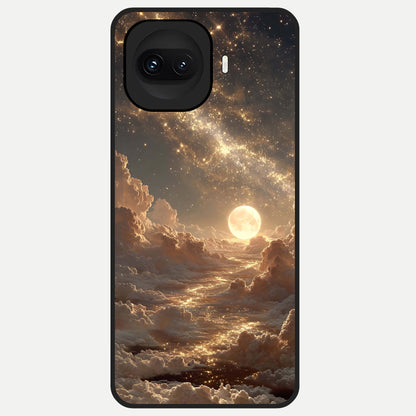  Golden Sky Dream Glass Case for iQOO 15R back cover – full design glossy printed glass finish