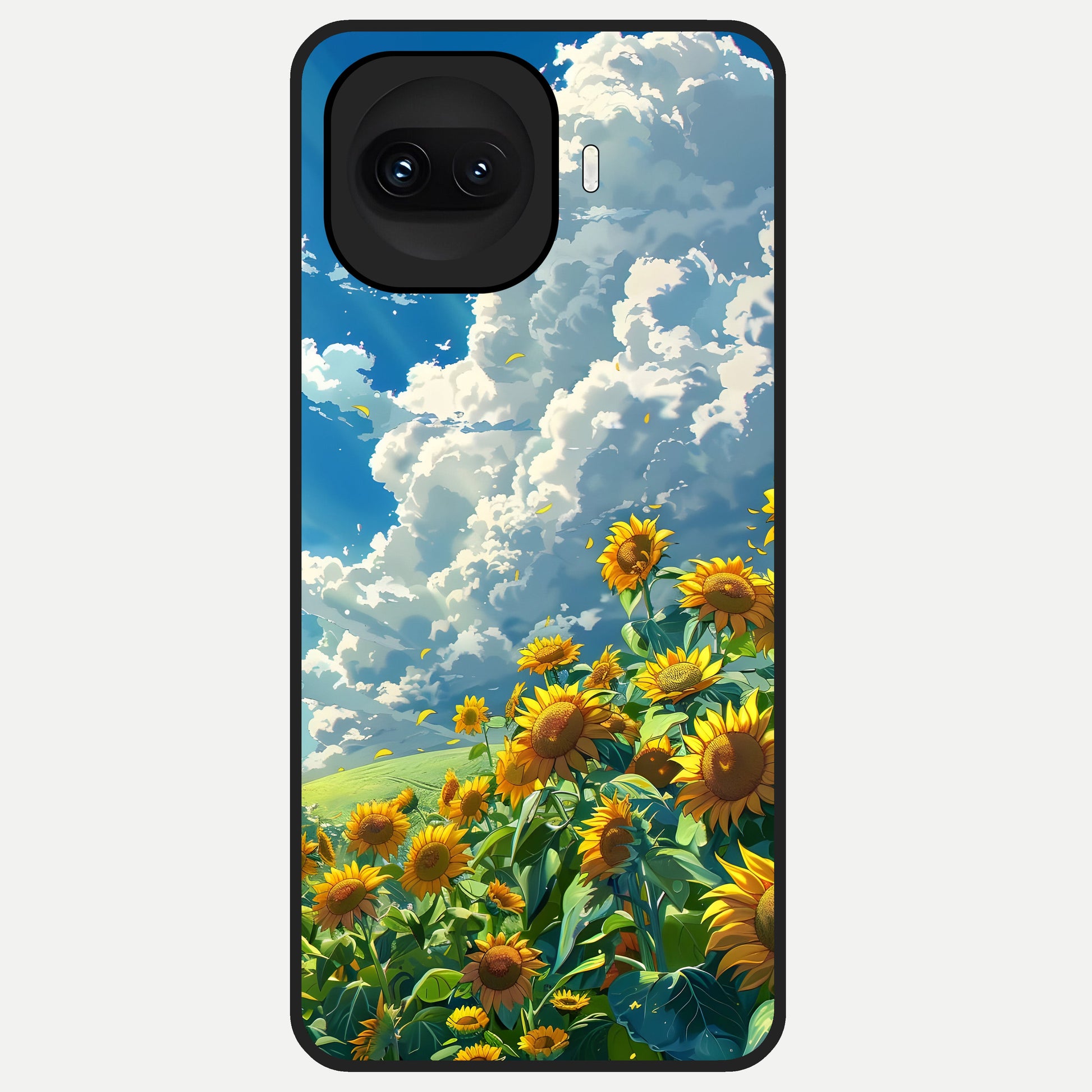  Golden Sun Glory Glass Case for iQOO 15R back cover – full design glossy printed glass finish