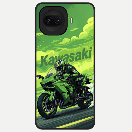  Greenery Sky Glass Case for iQOO 15R back cover – full design glossy printed glass finish