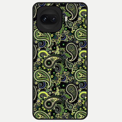  Green Lemon Glass Case for iQOO 15R back cover – full design glossy printed glass finish
