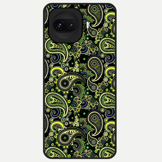  Green Lemon Glass Case for iQOO 15R back cover – full design glossy printed glass finish