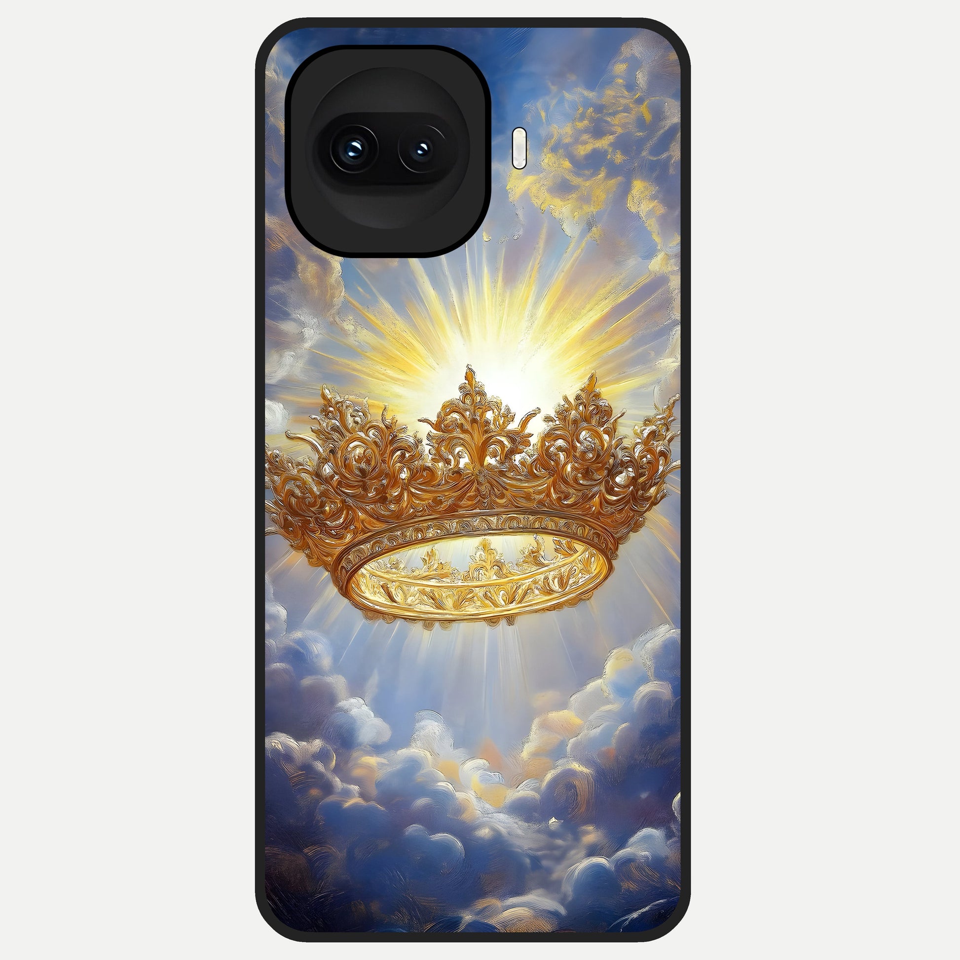  Heavenly Crown Light Glass Case for iQOO 15R back cover – full design glossy printed glass finish