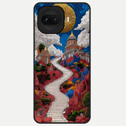  Heavenly Moon Path Glass Case for iQOO 15R back cover – full design glossy printed glass finish