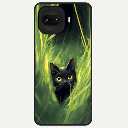  Hidden Cat Whisper Glass Case for iQOO 15R back cover – full design glossy printed glass finish