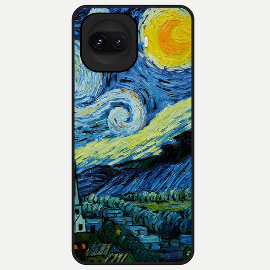  Inspired Van Gogh Art Glass Case for iQOO 15R back cover – full design glossy printed glass finish