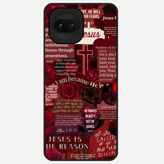  Jesus Love Heals Glass Case for iQOO 15R back cover – full design glossy printed glass finish