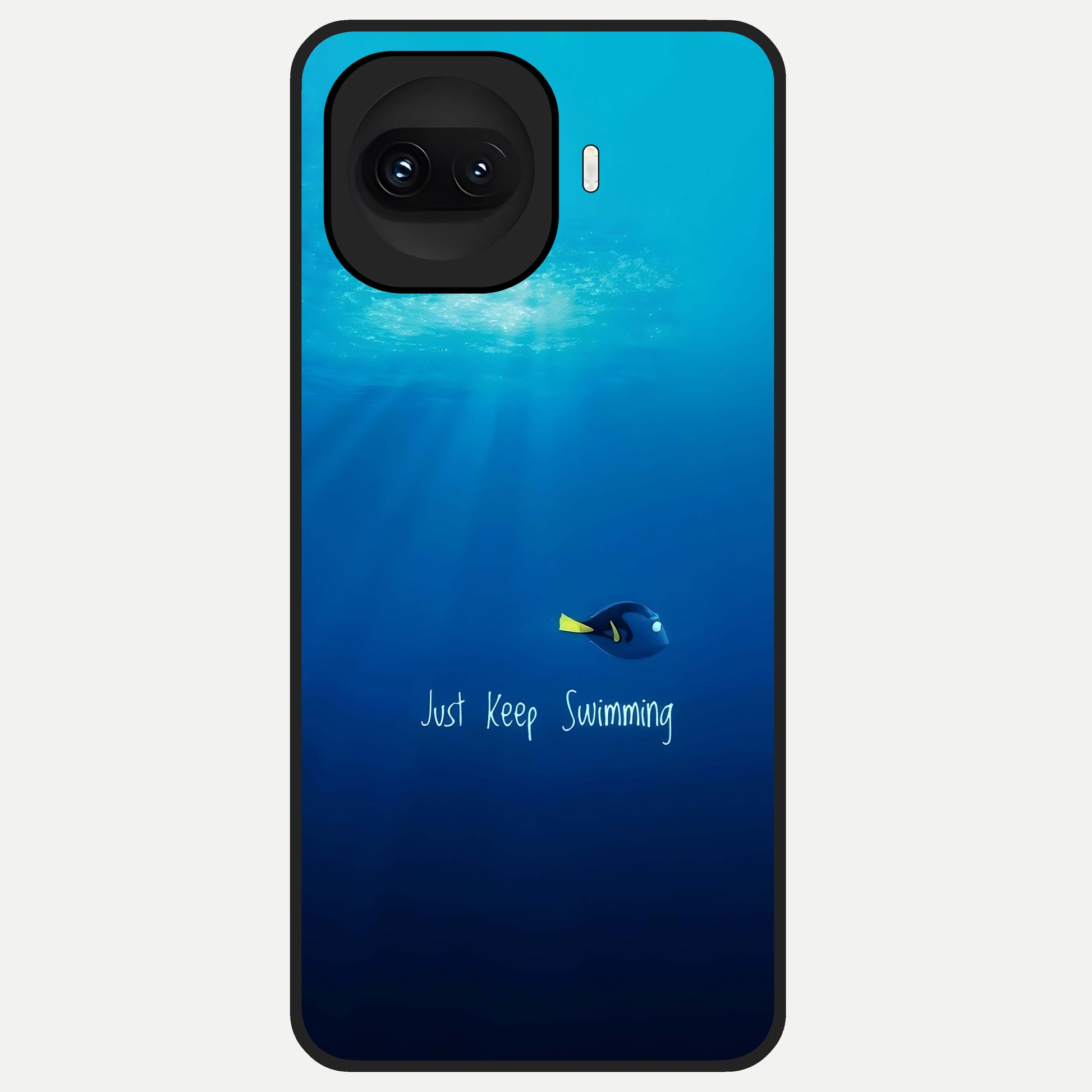  Just Keep Swimming Glass Case for iQOO 15R back cover – full design glossy printed glass finish