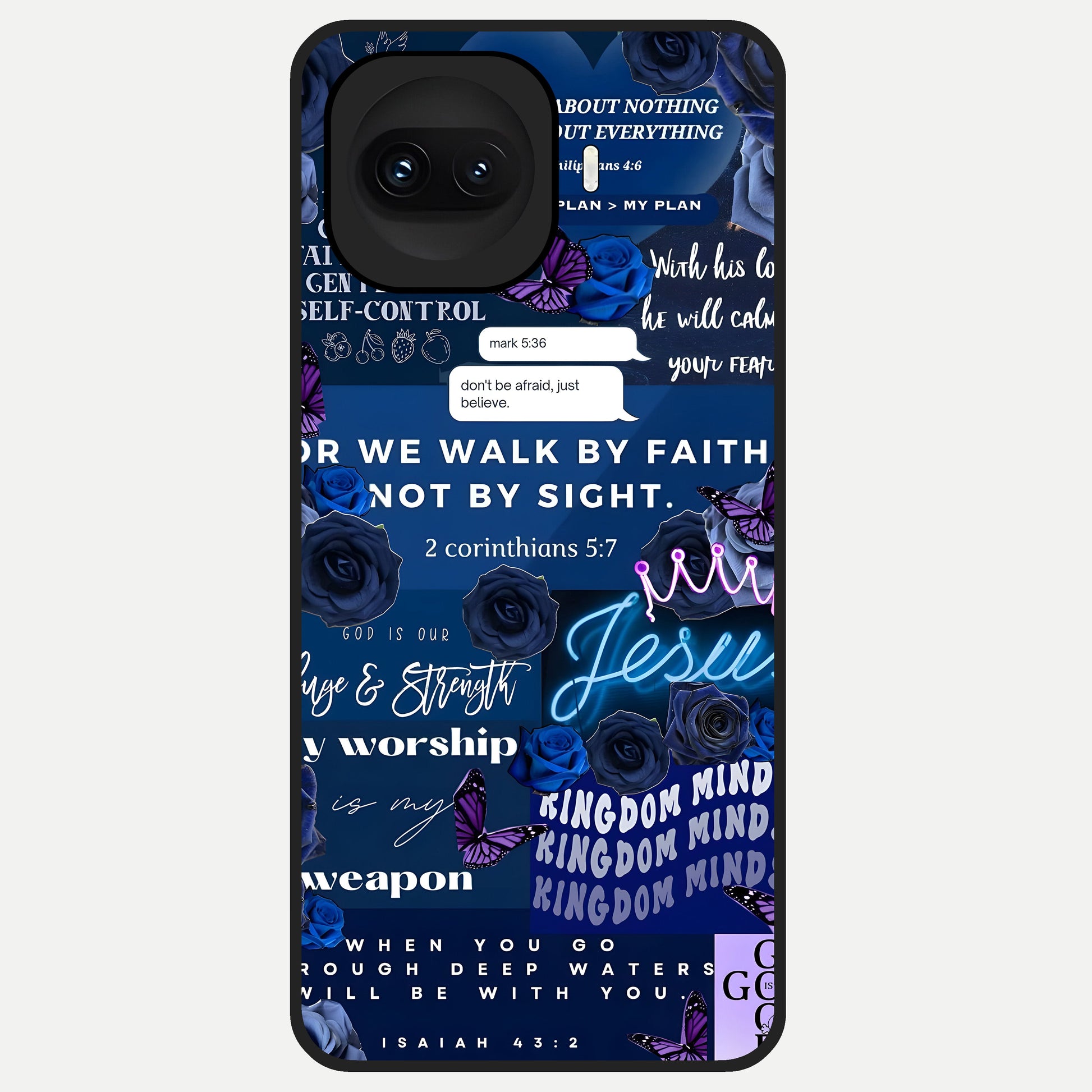  Kingdom Faith Glow Glass Case for iQOO 15R back cover – full design glossy printed glass finish