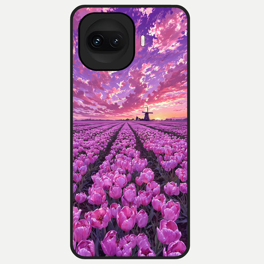  Lavender Dream Skies Glass Case for iQOO 15R back cover – full design glossy printed glass finish