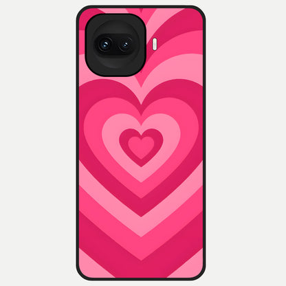  Layered Love Hearts Glass Case for iQOO 15R back cover – full design glossy printed glass finish