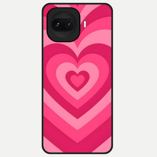  Layered Love Hearts Glass Case for iQOO 15R back cover – full design glossy printed glass finish