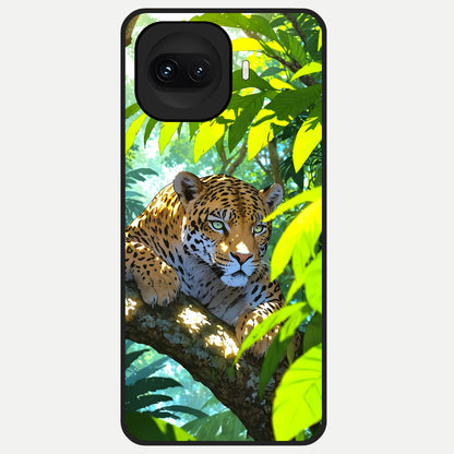  Leopard in Jungle Glass Case for iQOO 15R back cover – full design glossy printed glass finish