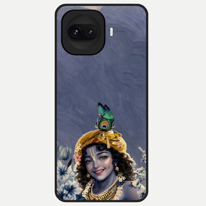  Lord Krishna Glass Case for iQOO 15R back cover – full design glossy printed glass finish