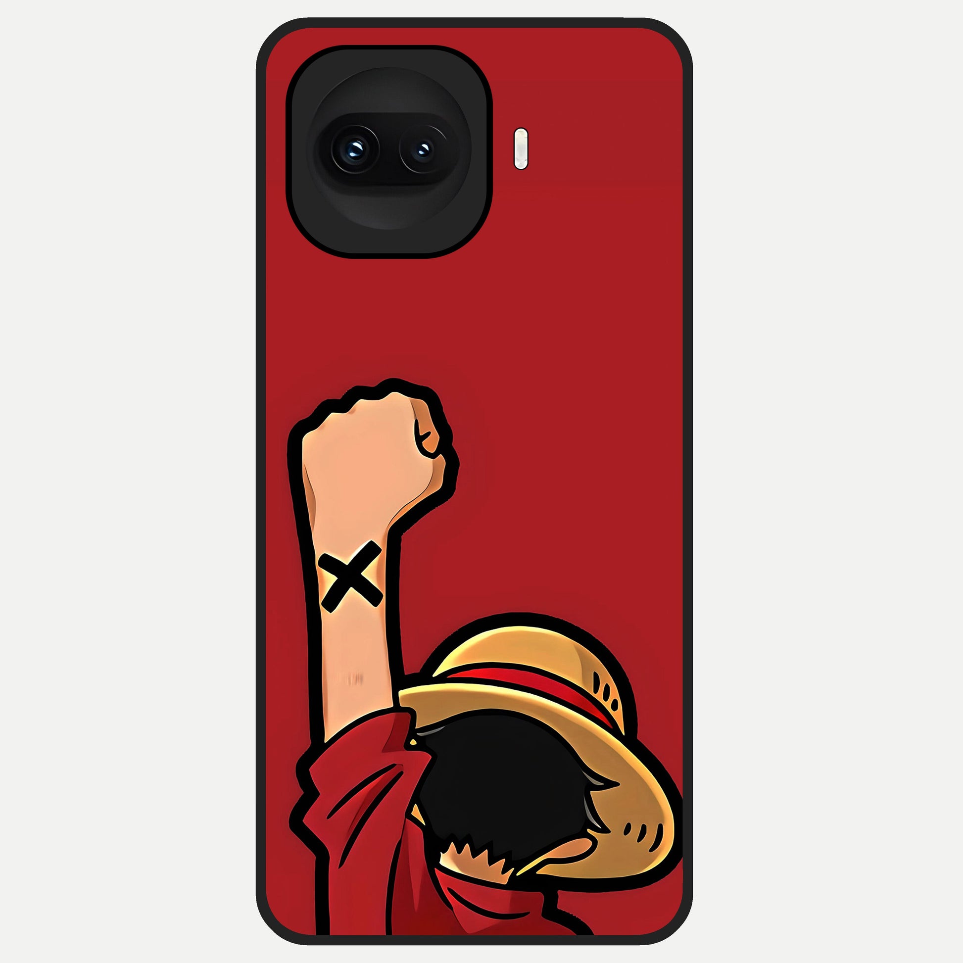  Luffy X Spirit Glass Case for iQOO 15R back cover – full design glossy printed glass finish