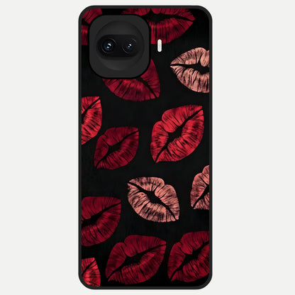 Midnight Kiss Love Glass Case for iQOO 15R back cover – full design glossy printed glass finish