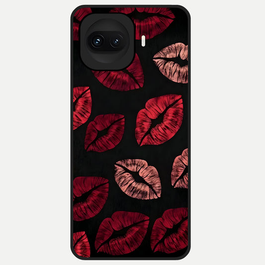  Midnight Kiss Love Glass Case for iQOO 15R back cover – full design glossy printed glass finish