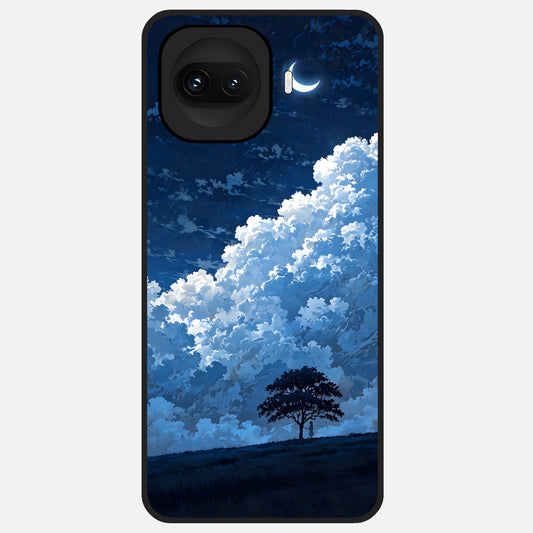  Midnight Sky Serenity Glass Case for iQOO 15R back cover – full design glossy printed glass finish
