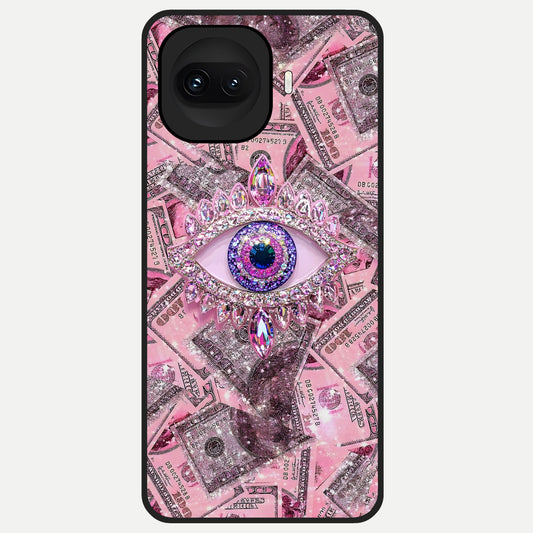  Money Eye Luxe Glass Case for iQOO 15R back cover – full design glossy printed glass finish