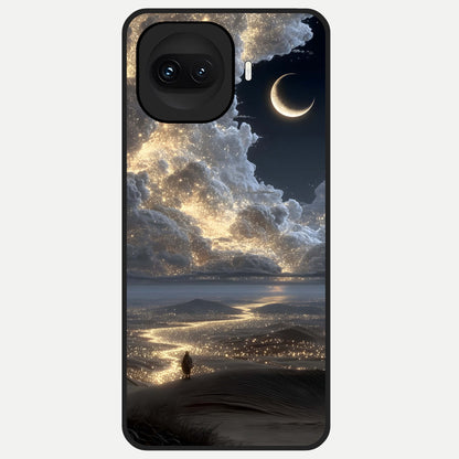  Moonlight Spark Path Glass Case for iQOO 15R back cover – full design glossy printed glass finish