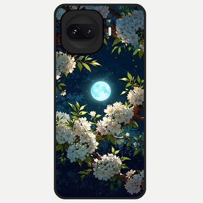  Moonlit Blossom Dream Glass Case for iQOO 15R back cover – full design glossy printed glass finish