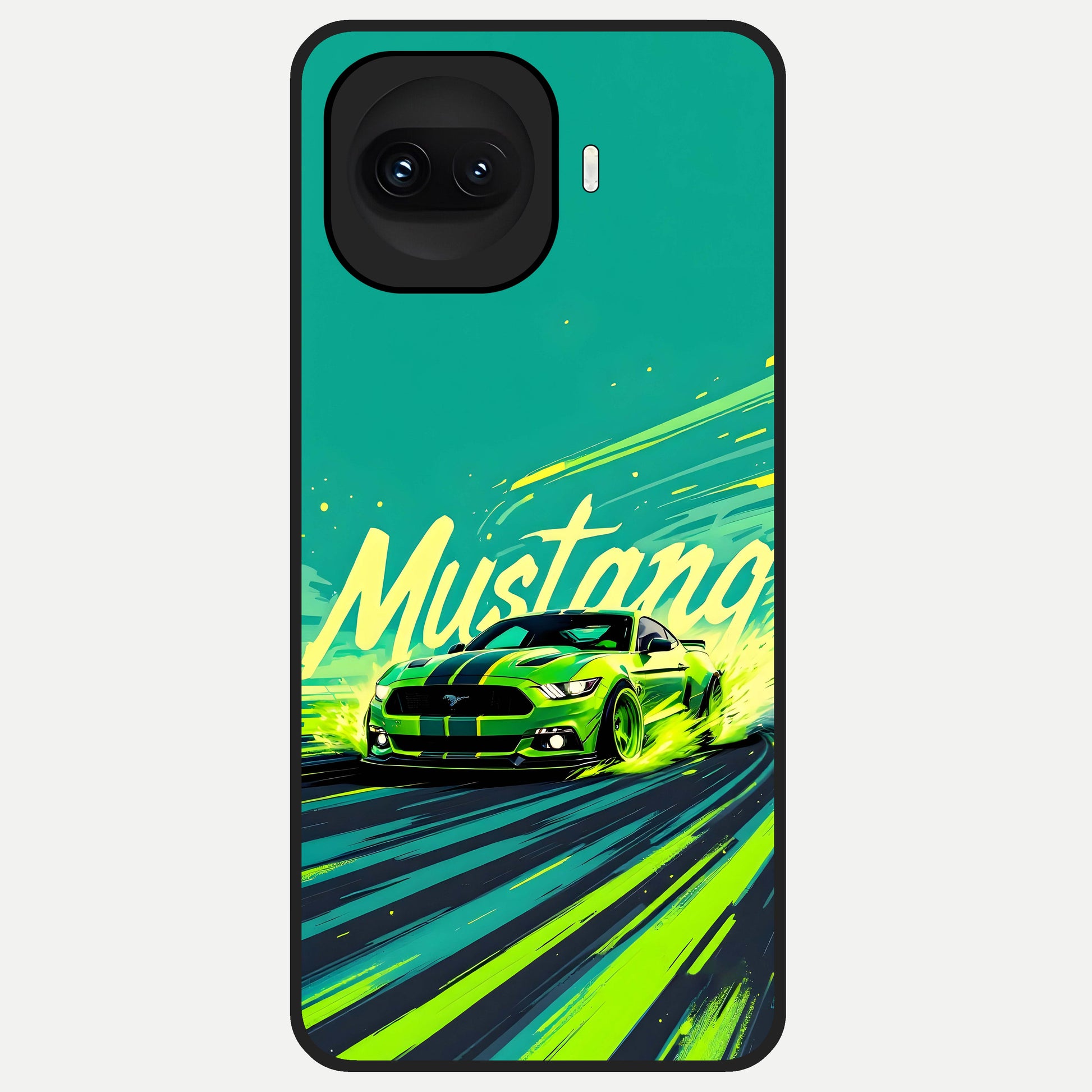  Mustang Bang Glass Case for iQOO 15R back cover – full design glossy printed glass finish