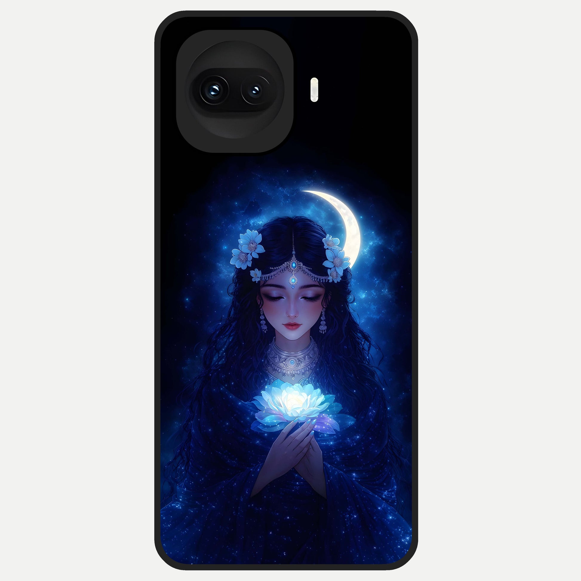  Mystic Moon Queen Glass Case for iQOO 15R back cover – full design glossy printed glass finish