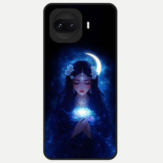  Mystic Moon Queen Glass Case for iQOO 15R back cover – full design glossy printed glass finish